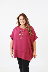Elodie Blouse in Plum