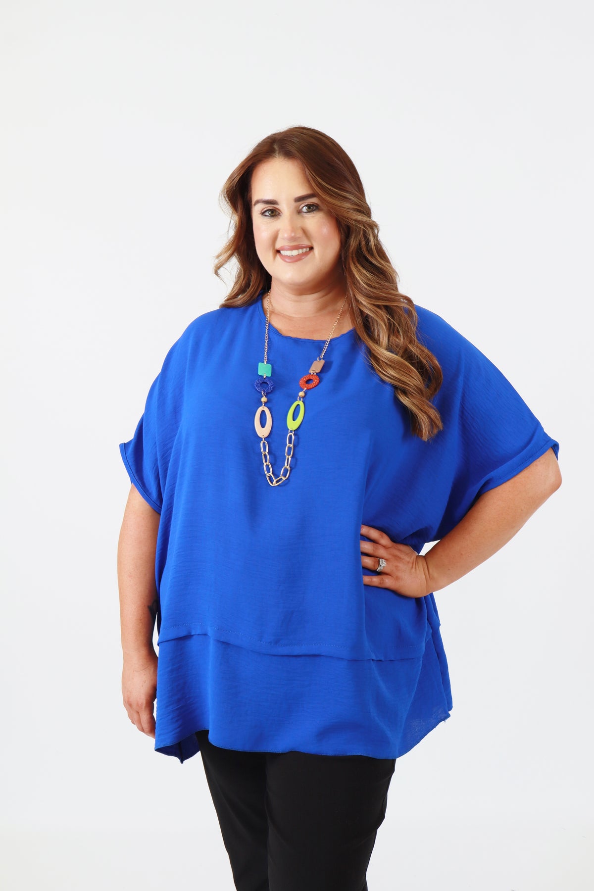 Elodie Blouse in Royal Blue