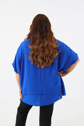 Elodie Blouse in Royal Blue