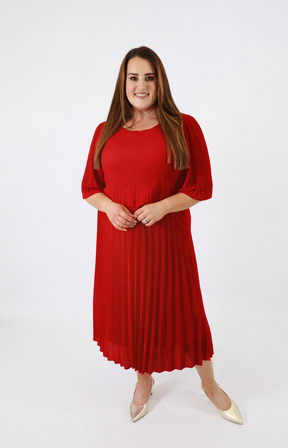 Elsie Dress in Red