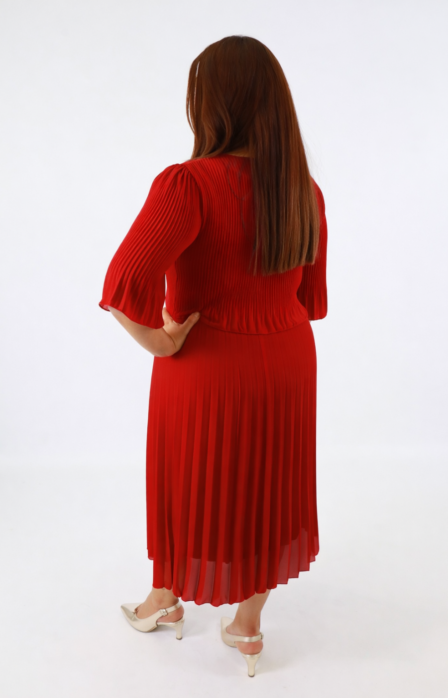 Elsie Dress in Red