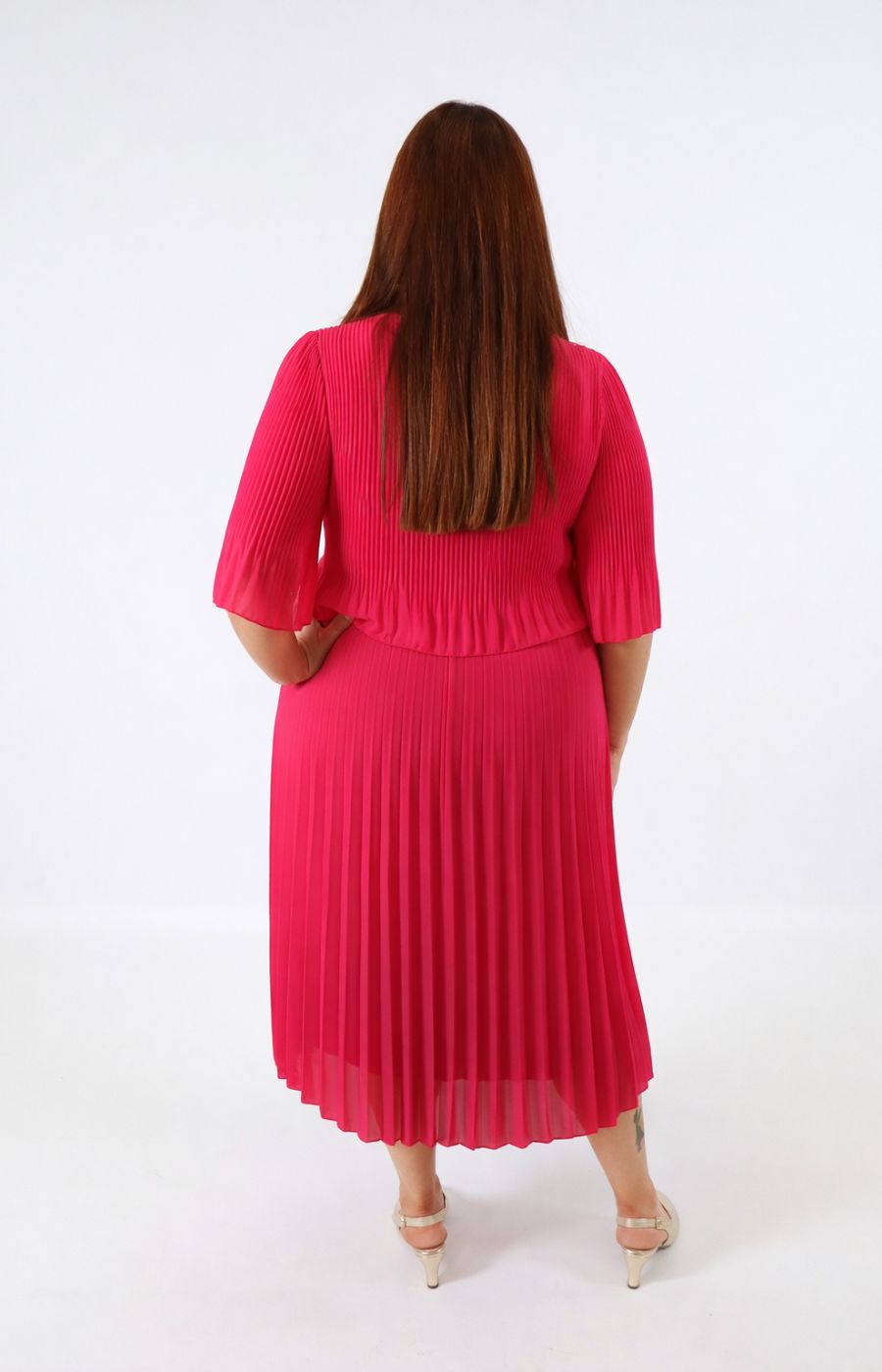 Elsie Dress in Fuchsia 