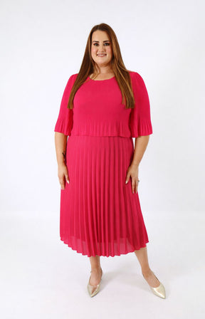 Elsie Dress in Fuchsia 