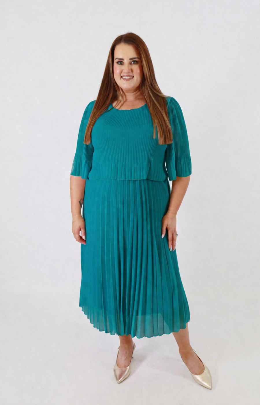 Elsie Dress in Teal 