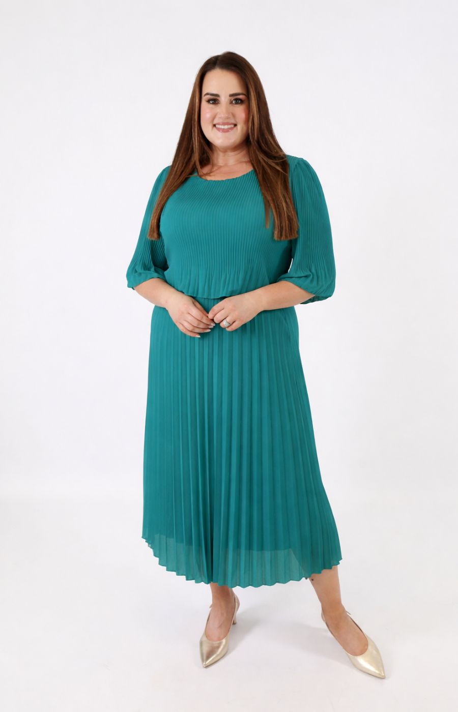 Elsie Dress in Teal 