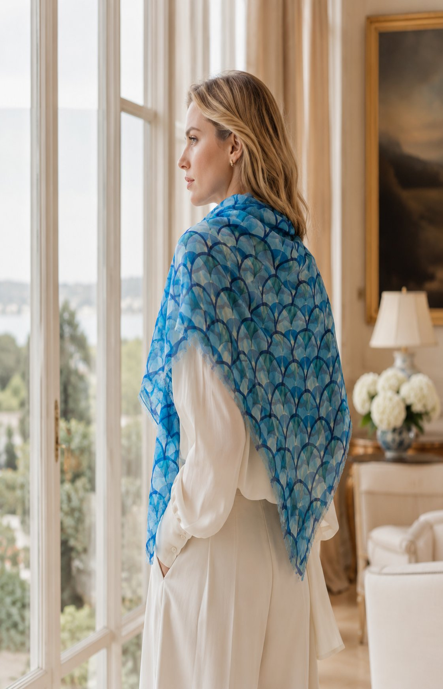 Emma Scarf in Blue 