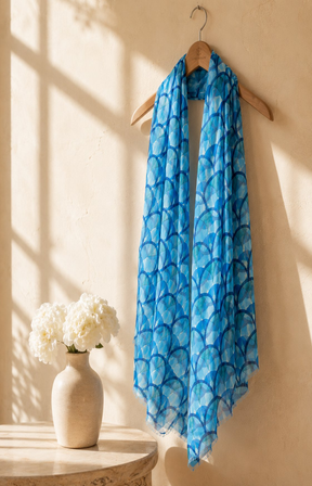 Emma Scarf in Blue 