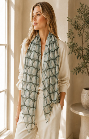 Emma Scarf in Khaki 