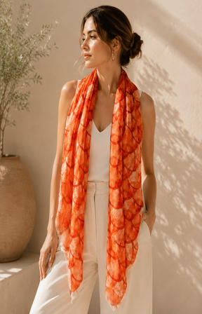 Emma Scarf in Orange 