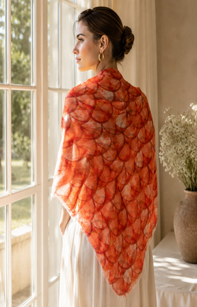 Emma Scarf in Orange 