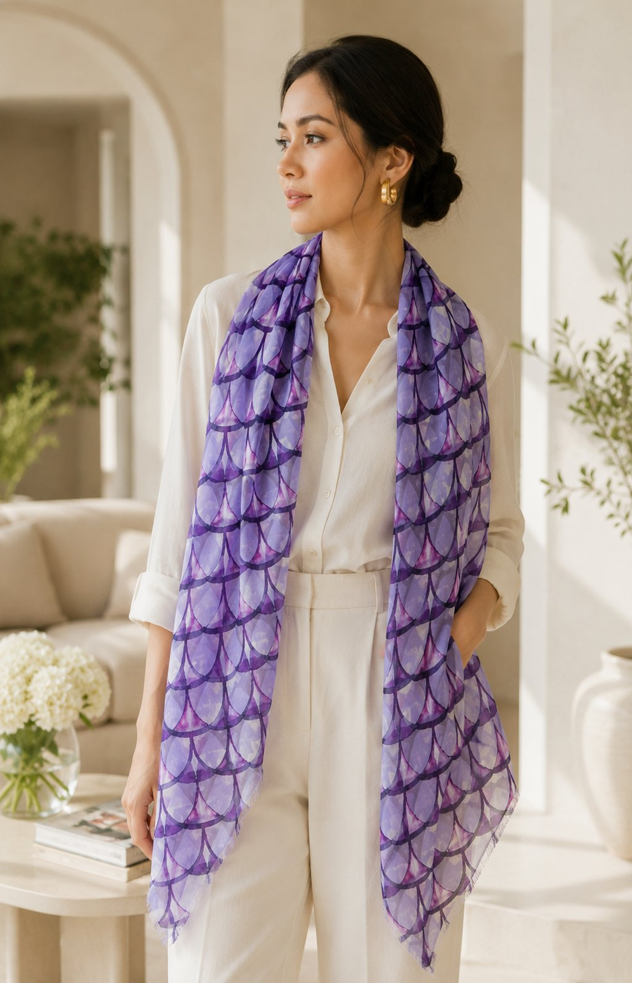 Emma Scarf in Purple 