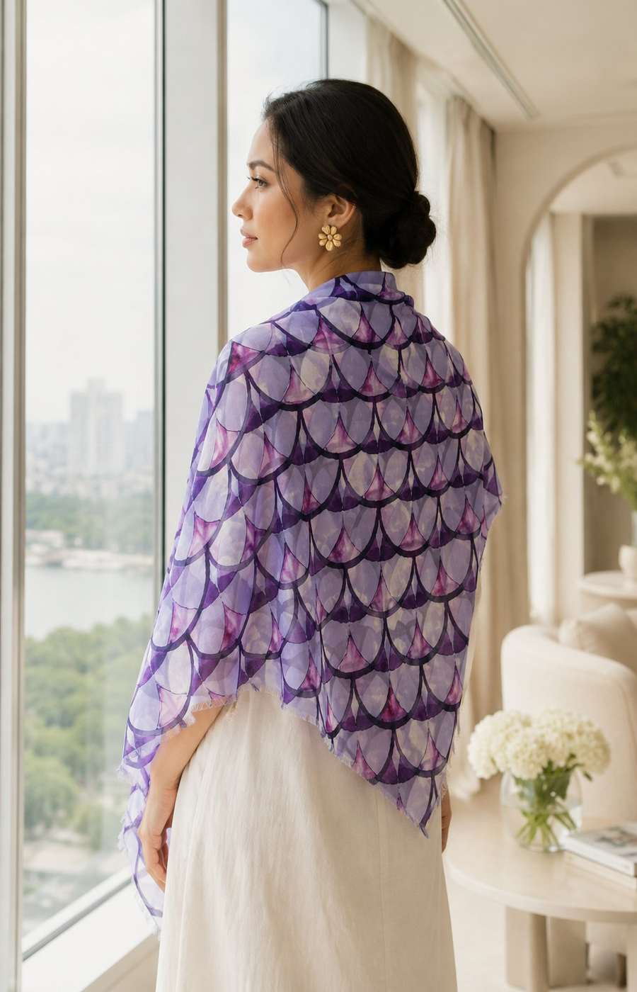 Emma Scarf in Purple 