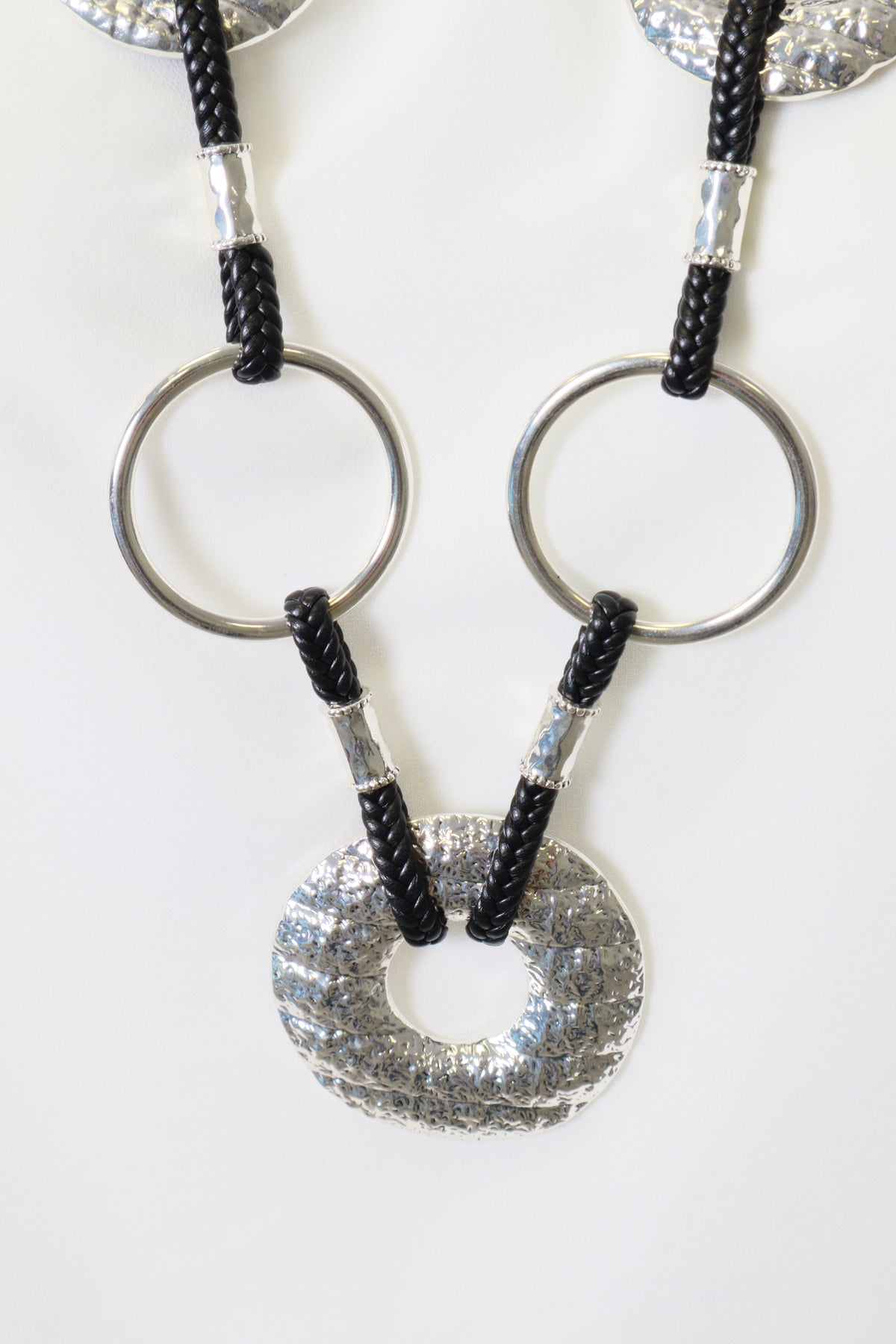 Erin Necklace in Black and Silver