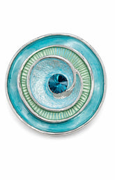 Eva Magnetic Brooch in Blue 