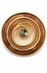 Eva Magnetic Brooch in Bronze 