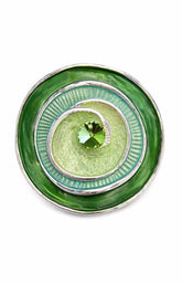 Eva Magnetic Brooch in Green 