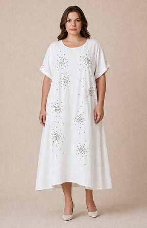 Faye Dress in White 