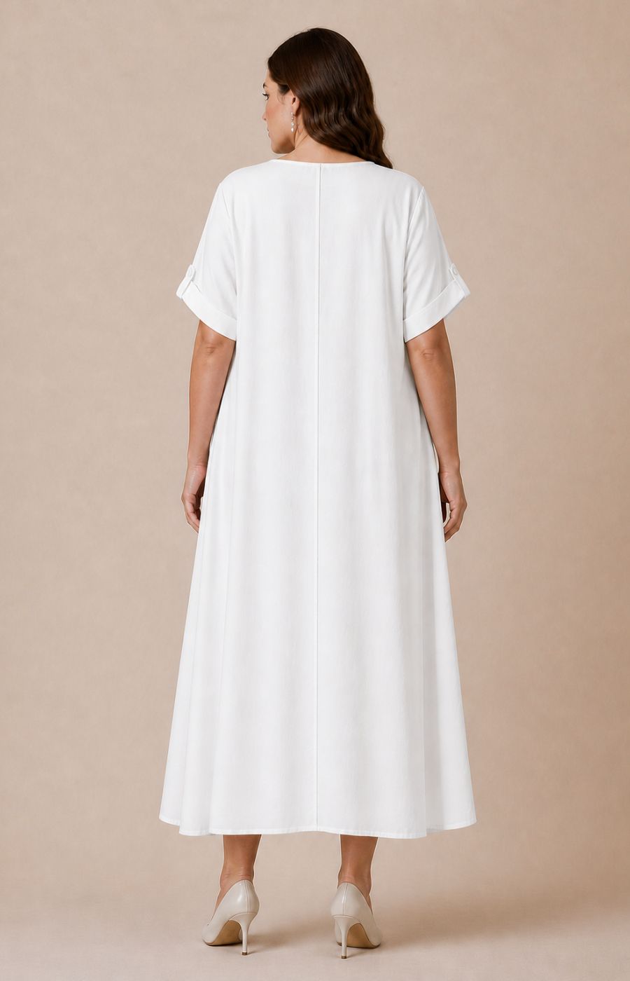 Faye Dress in White 