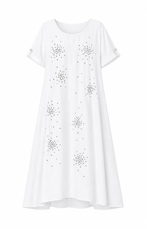Faye Dress in Whitev 