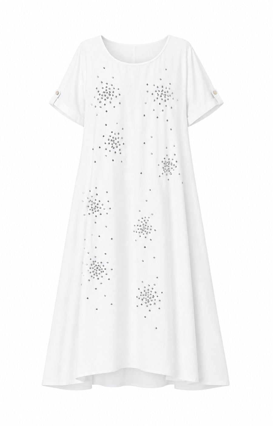 Faye Dress in Whitev 