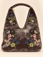 Fern Velvet Bag in Brown 