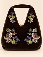 Fern Velvet Bag in Coffee