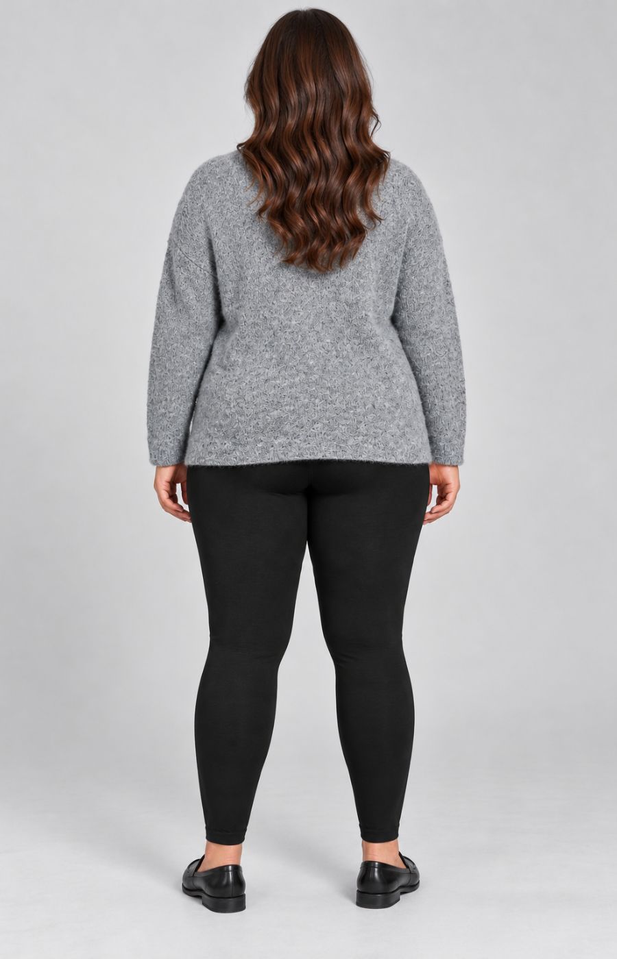 Fleece Lined Leggings in Black 
