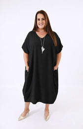 Flora Dress in Black