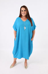Flora Dress in Blue 