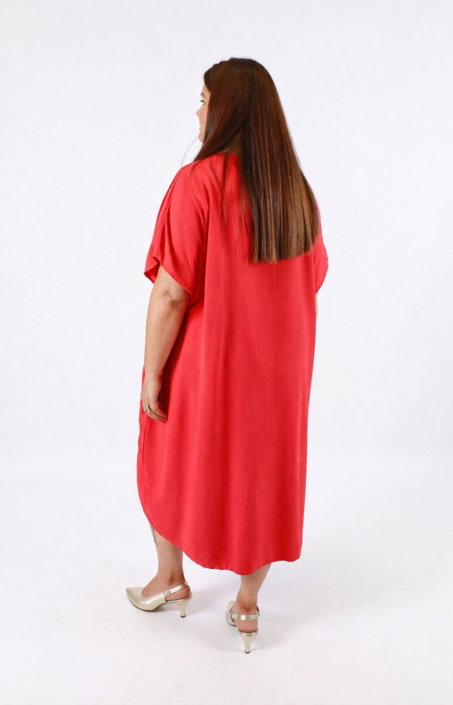 Flora Dress in Coral 