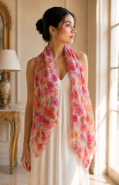 Flora Scarf in Pink 