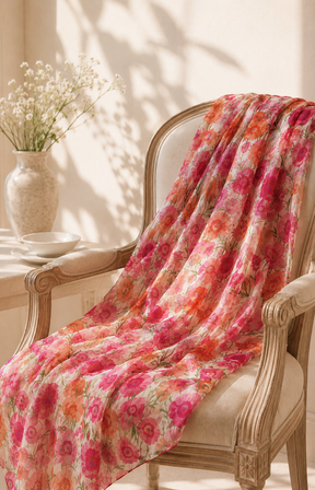Flora Scarf in Pink 