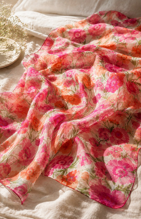 Flora Scarf in Pink 