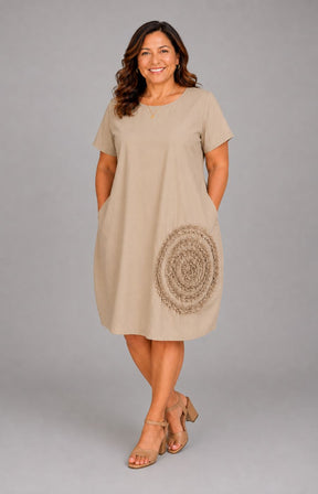Florence Dress in Tan 