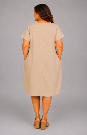 Florence Dress in Tan 