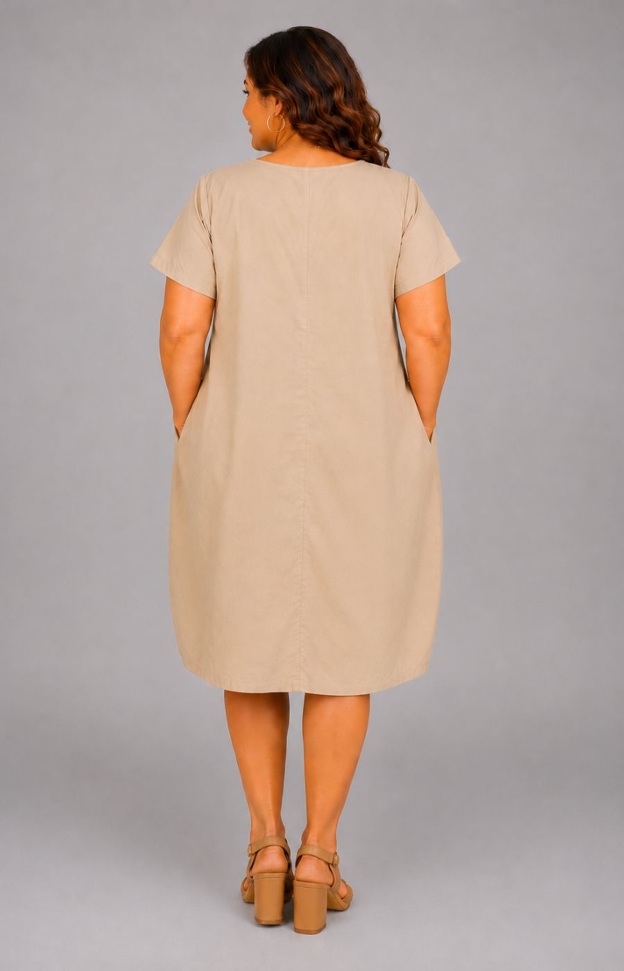 Florence Dress in Tan 
