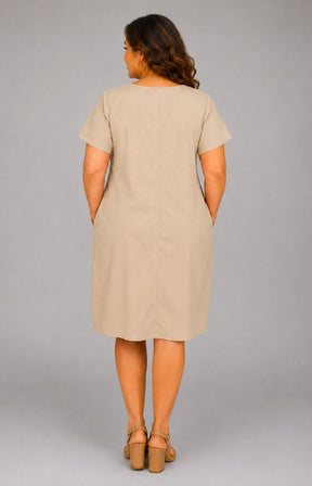 Florence Dress in Tan 