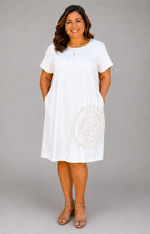 Florence Dress in White 