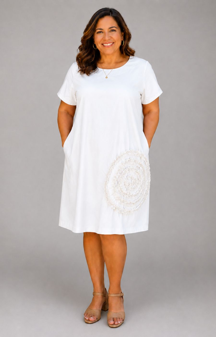 Florence Dress in White 
