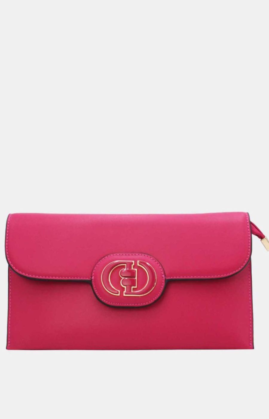 Frankie Clutch Bag in Fuchsia 
