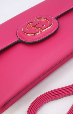 Frankie Clutch Bag in Fuchsia 