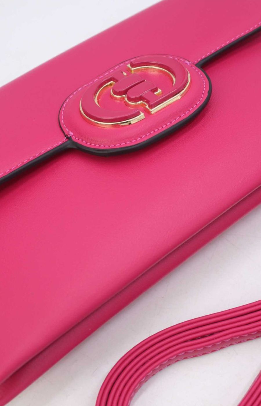 Frankie Clutch Bag in Fuchsia 