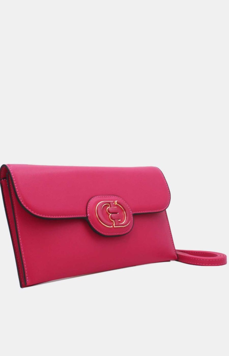 Frankie Clutch Bag in Fuchsia 