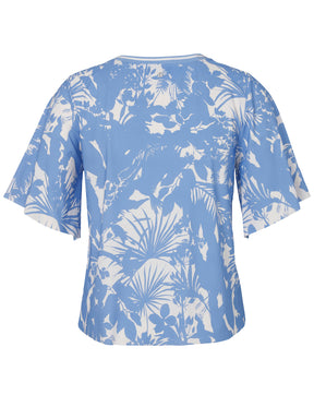 Frapp Floral T-Shirt in Blue
