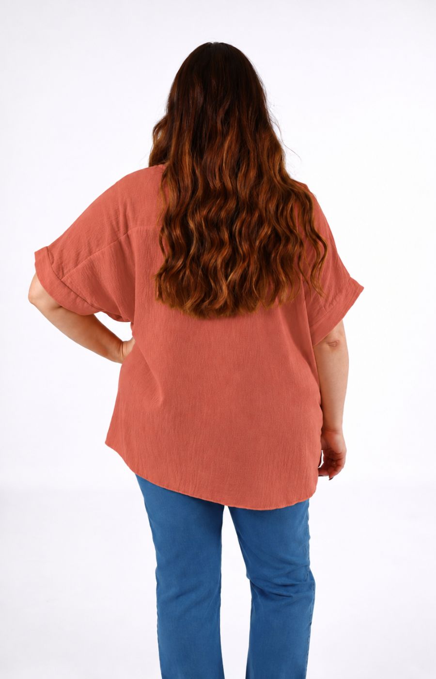 Freya Blouse in Apricot 