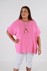 Freya Blouse in Baby Pink