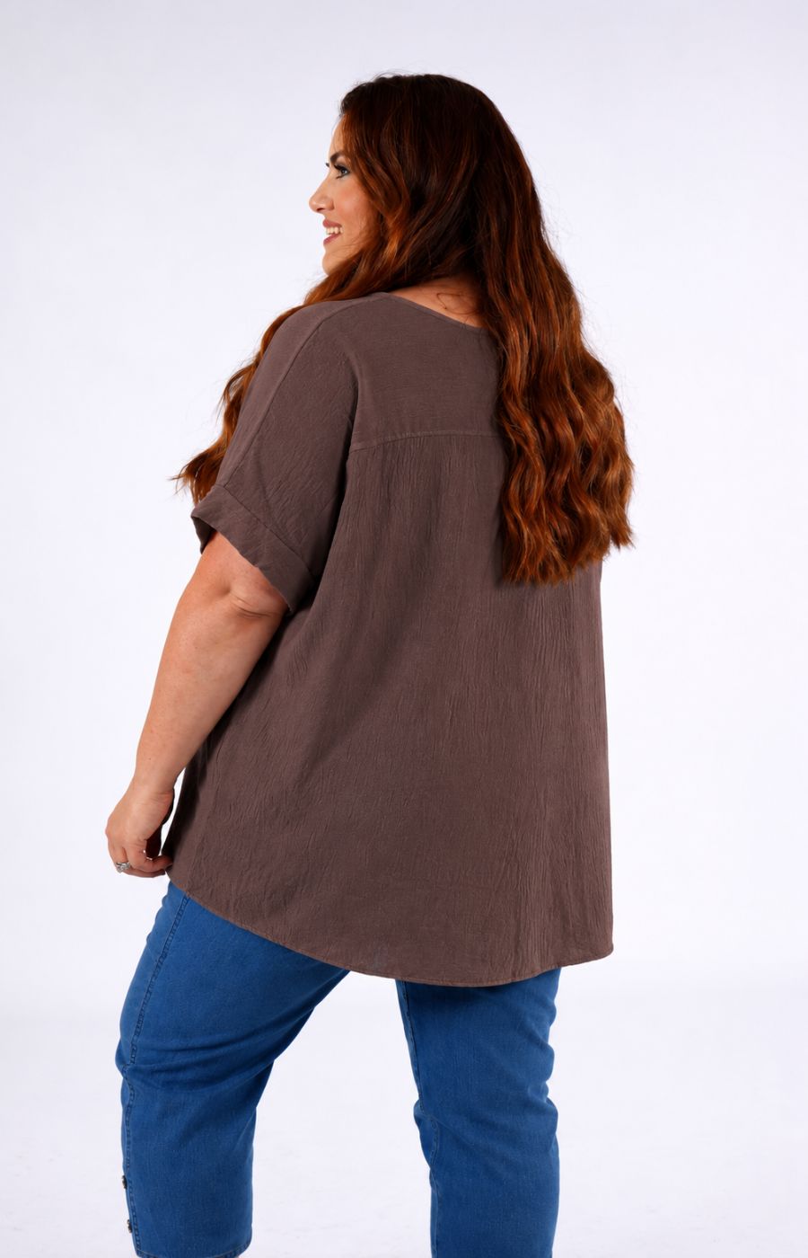 Freya Blouse in Brown 