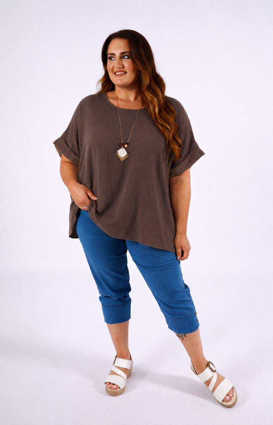 Freya Blouse in Brown 