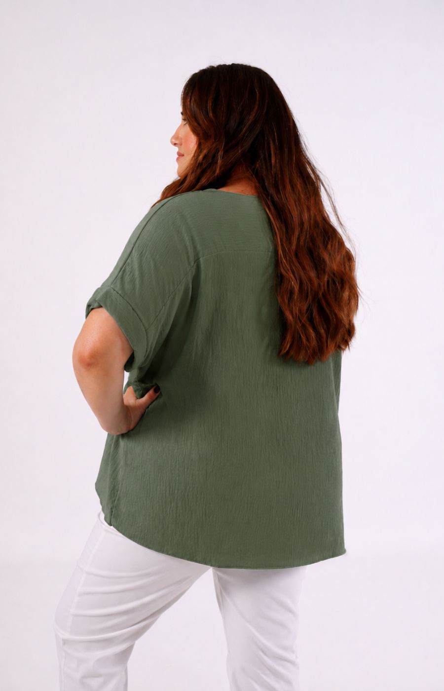 Freya Blouse in Khaki 