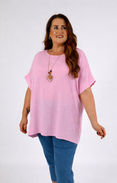 Freya Blouse in Light Pink 